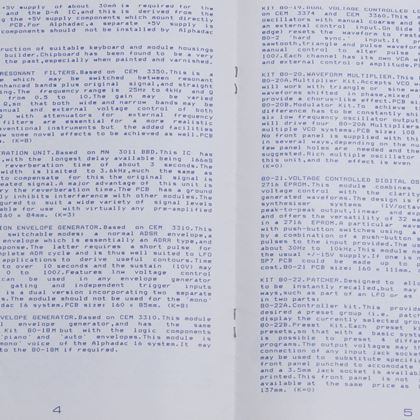 Digisound-1980s leaflets for modular 80